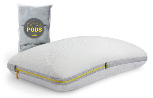 Twilla Adjustable Pillow, Front View Plus Pods