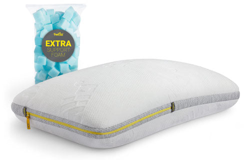 Twilla Adjustable Pillow, Front View Plus Extra Foam