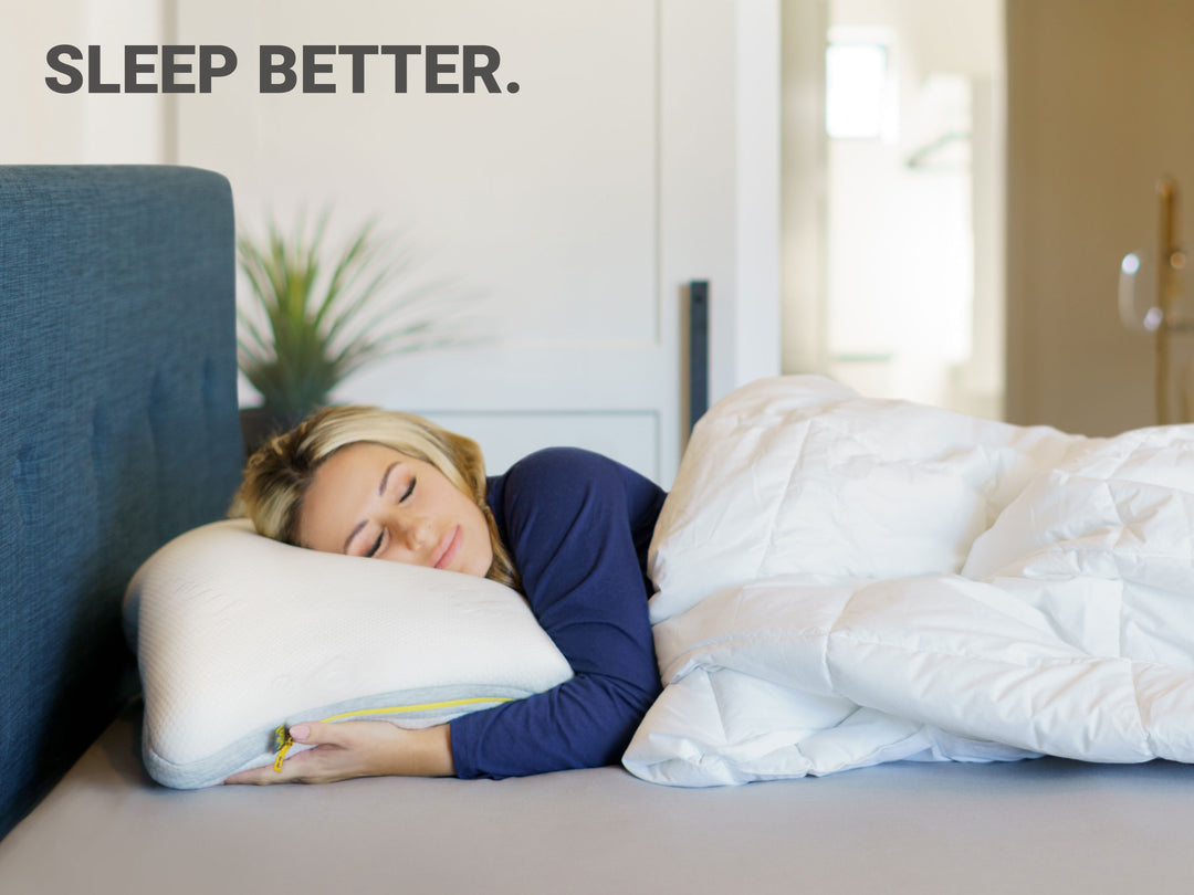 Twilla Pillow, Lifestyle, Best Custom Pillow for Neck Support, Pain Relief, Back and Side Sleepers.